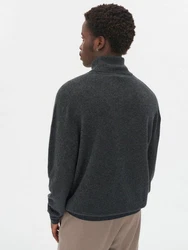 GOBI Cashmere Rollkragenpullover Basic Schwarz/Grau/Hellblau/Braun/Dunkelgrau/Gelb