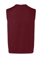 MAERZ Muenchen Pullunder Dunkelrot/Bordeaux/Rot