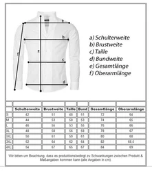 CARISMA Langarmhemd Stehkragen einfarbig (8444)