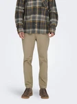 ONLY & SONS Chinohose Hose Chino Basic Reißverschluss Gestaschen (8323) Beige (8323)