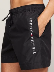 Tommy Hilfiger Badeshorts MEDIUM DRAWSTRING 'Authentic' blau/knallrot/schwarz/weiß