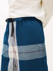 Tommy Hilfiger Underwear Schlafanzug LS WOVEN PJ SET PRINT DRAWSTRING ivory/small buffalo oxford check