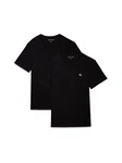 Calvin Klein Jeans T-Shirt 2 PACK MONOLOGO Logodruck Schwarz