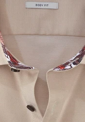 OLYMP Businesshemd Level 5 Beige/Khaki