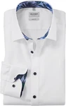 OLYMP Businesshemd Level 5 Weiß/Creme/Hellblau