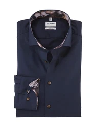 OLYMP Hemd Dunkelblau/Blau