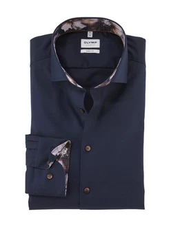 OLYMP Hemd Dunkelblau/Blau