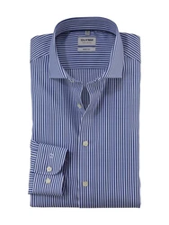 OLYMP Businesshemd Level Five body fit Dunkelblau/Blau/Hellblau