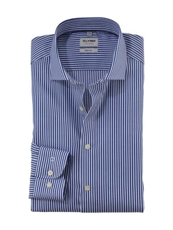OLYMP Businesshemd Level Five body fit Dunkelblau/Blau/Hellblau
