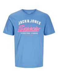 Jack & Jones Rundhalsshirt JJELOGO TEE SS O-NECK (5) Mischfarben/Weiß