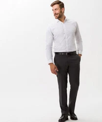 Brax Herren Style ENRICO Stoffhose Grau