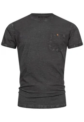 Indicode T-Shirt INKilmon Dunkelgrau/Grau/Schwarz