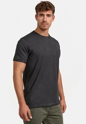 Indicode T-Shirt INKilmon Dunkelgrau/Grau/Schwarz