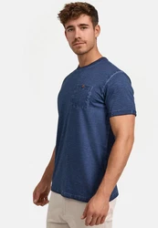 Indicode T-Shirt INKilmon Hellblau/Dunkelblau/Blau