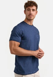 Indicode T-Shirt INKilmon Hellblau/Dunkelblau/Blau