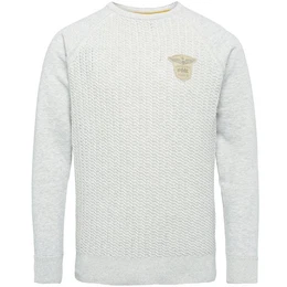 Strickpullover R-neck knit sweat combination