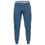 TOM TAILOR Pyjamahose mit Logo-Bund taubenblau/schwarz/weiß