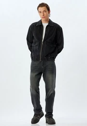 Straight-Jeans Normale Leibhhe Vintage Straight