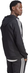 adidas Sportswear Sweatshirt M 3S FL FZ HD SCHWARZ