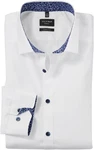 OLYMP Businesshemd No 6 six Weiß/Creme/Dunkelblau
