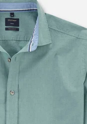 OLYMP Langarmhemd Casual Grün/Türkis/Blau/Hellblau