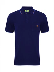 Strandwetter Poloshirt Herren Polohemd Carl Dunkelblau/Blau/Lila