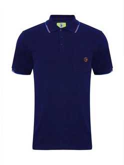 Strandwetter Poloshirt Herren Polohemd Carl Dunkelblau/Blau/Lila