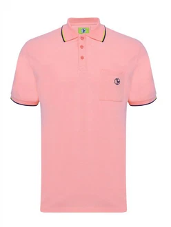 Strandwetter Poloshirt Herren Polohemd Carl Lila/Rosa
