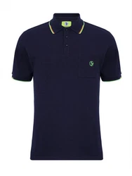 Strandwetter Poloshirt Herren Polohemd Carl Dunkelblau/Blau/Türkis/Lila