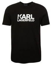 KARL LAGERFELD T-Shirt mit Logo-Print Grün/Rot/Schwarz