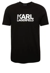 KARL LAGERFELD T-Shirt mit Logo-Print Grün/Rot/Schwarz