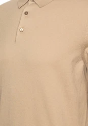 BOSS Pullover Gemello mit Polokragen Beige/Khaki/Braun