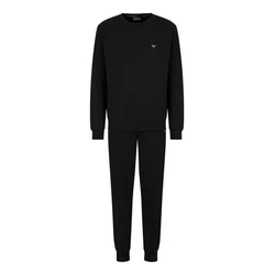 Emporio Armani Schlafanzug Pyjamas mit Markendetails Schwarz