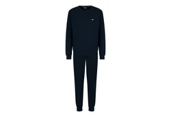 Emporio Armani Schlafanzug Pyjamas mit Markendetails Dunkelblau/Blau
