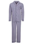 Henry Terre Schlafanzug Pyjama Set Langarm Fliederfarben/Lila