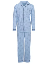 Henry Terre Schlafanzug Pyjama Set Langarm 