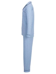 Henry Terre Schlafanzug Pyjama Set Langarm 