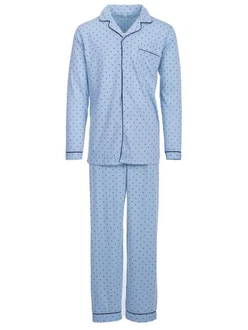 Henry Terre Schlafanzug Pyjama Set Langarm