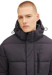 TOM TAILOR Denim Outdoorjacke mit Kapuze Lila/Fliederfarben/Dunkelblau