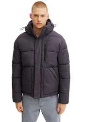 TOM TAILOR Denim Outdoorjacke mit Kapuze Lila/Fliederfarben/Dunkelblau