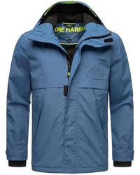 Stone Harbour Regenjacke Zanjaar Herren Übergangsjacke Blau/Hellblau/Grau