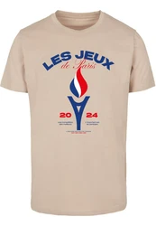 MisterTee Torche Du Sport Tee Schwarz/Beige/Khaki