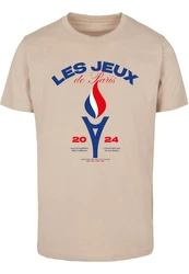 MisterTee Torche Du Sport Tee Schwarz/Beige/Khaki