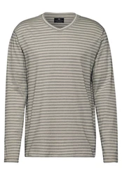 STREET ONE MEN Langarmshirt Hellgrau/Grau/Khaki