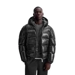 YI Winterjacke Puffer Jacke mit Kapuze Schwarz