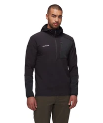 Mammut Fleecepullover Madris Light ML Half Zip Hoody Dunkelrot/Schwarz