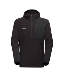 Mammut Fleecepullover Madris Light ML Half Zip Hoody Dunkelrot/Schwarz