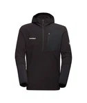 Mammut Fleecepullover Madris Light ML Half Zip Hoody Dunkelrot/Schwarz