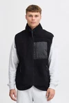 TheJoggConcept Kurzweste JCMBERRI Schwarz/Dunkelgrau/Hellblau