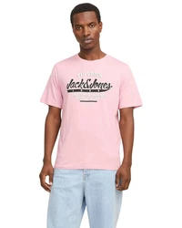 Jack & Jones Print-Shirt Rosa/Blau/Pastell/Hellblau/Mischfarben